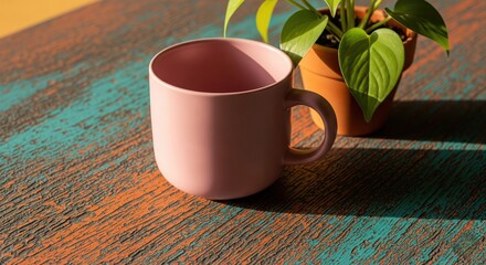 Morning breakfast with a hot black coffee or cup of tea on a white table