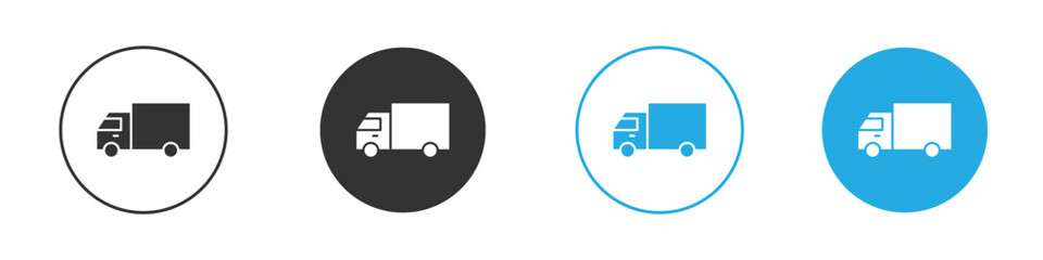 Truck icon. glyph vector icons collection