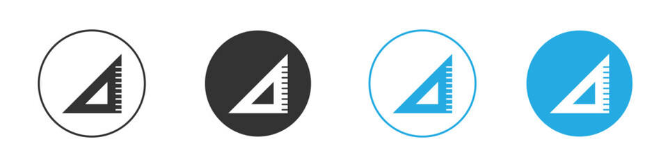 Triangle ruler icon. glyph vector icons collection