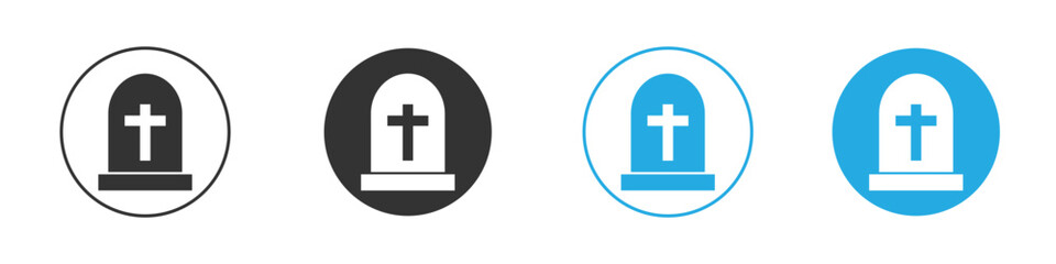 Tombstone icon. glyph vector icons collection