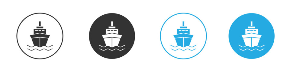 Ship icon. glyph vector icons collection