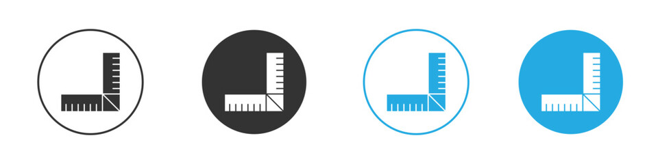 Ruler combined icon. glyph vector icons collection