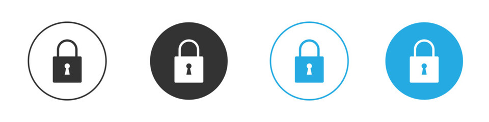 Lock icon. glyph vector icons collection