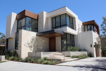 modern house in the city