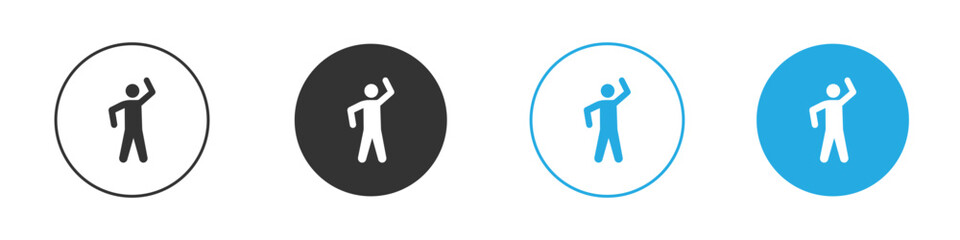 Fitness exercise icon. glyph vector icons collection