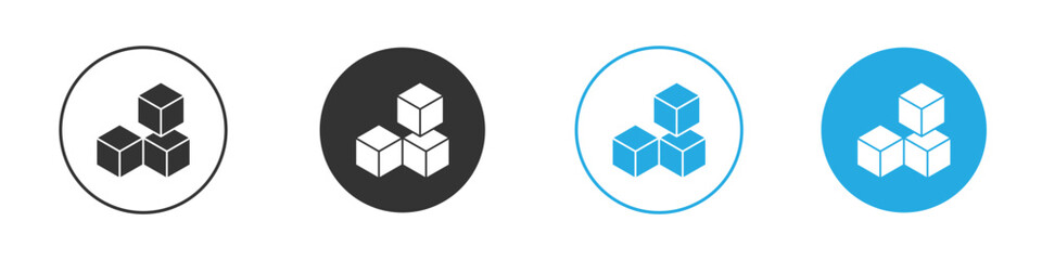 Boxes icon. glyph vector icons collection