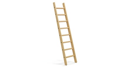 Ladder isolated on white background.
