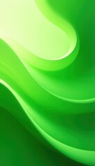 Abstract green wave of circles, vibrant and flowing, wave animation, smooth