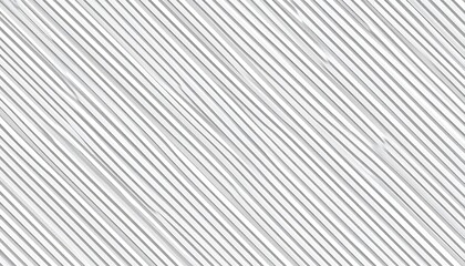 Seamless Diagonal Pinstripe Pattern in Low Contrast Grey and White on White Background with Vector Texture