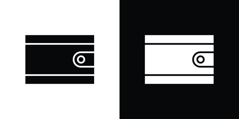 Fototapeta premium Wallet icon. filled flat sign for mobile concept and web