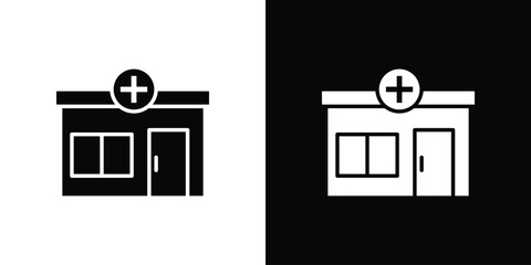 Pharmacy icon. filled flat sign for mobile concept and web