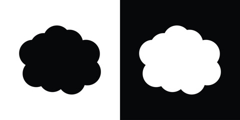 Clouds icon. filled flat sign for mobile concept and web