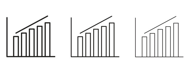 Stats icon in linear versions. Editable line