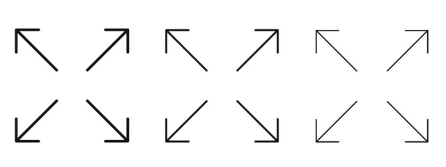Expand arrows icon in linear versions. Editable line