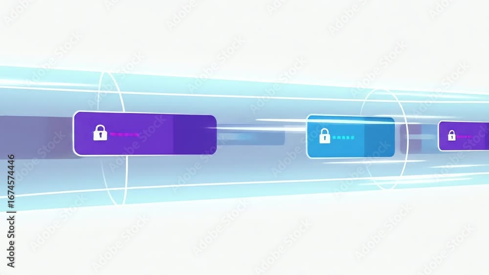 Poster secured data packets flowing through network pipeline.