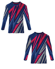 Racing jersey uniform mockup front and back view
