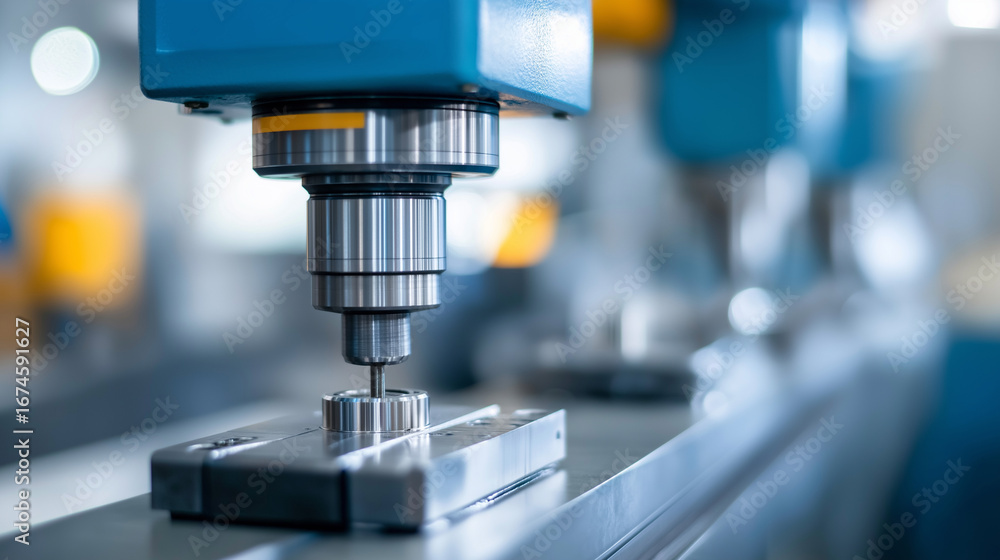 Poster automotive parts manufacturing with precision machining centers and robotic assembly systems showcas
