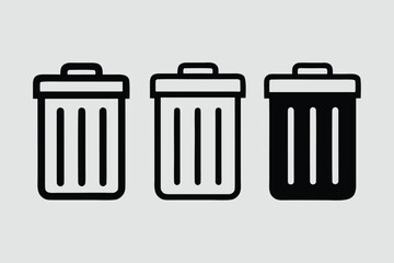 vector trash can icon