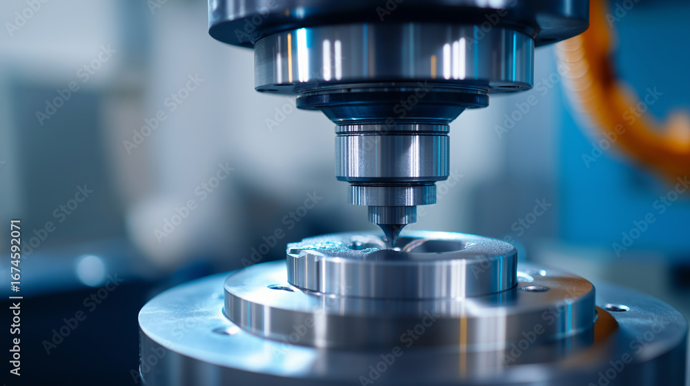 Poster automotive parts manufacturing with precision machining centers and robotic assembly systems showcas