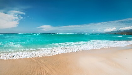 turquoise water meets soft sand beach vacation coastal