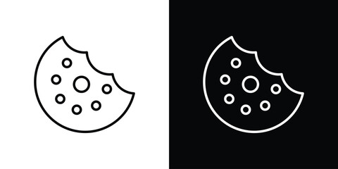 Cookie icon logo vector template