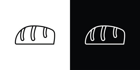 Bread icon logo vector template