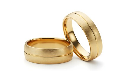 Gold wedding rings.