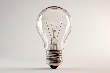 light bulb on white background