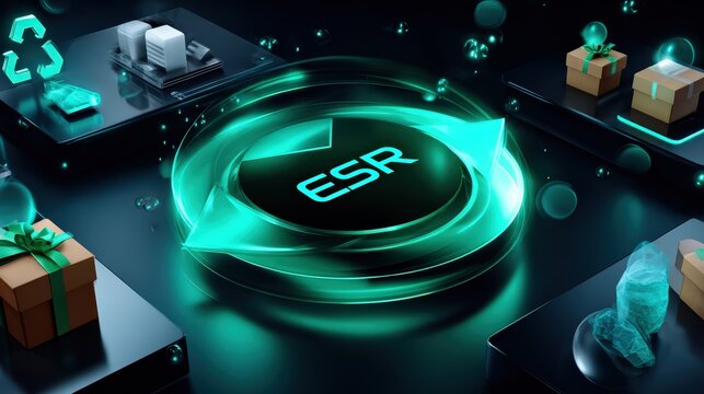 ESR Circular Economy Packaging and Recycling Concept