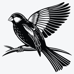 Obraz premium Flamingo line art White background illustration Generative Ai