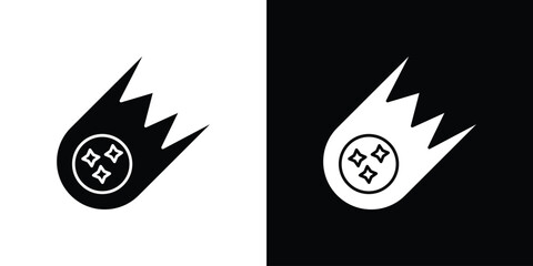 Comet icon. filled flat sign for mobile concept and web © Witty