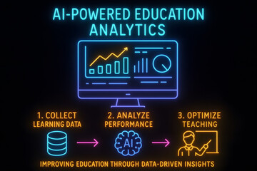 AI Education Analytics Dashboard with Student Performance Metrics for Teachers