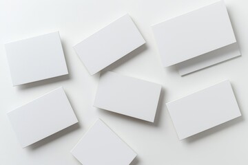 A minimalist, top-down view of blank paper for mockups.