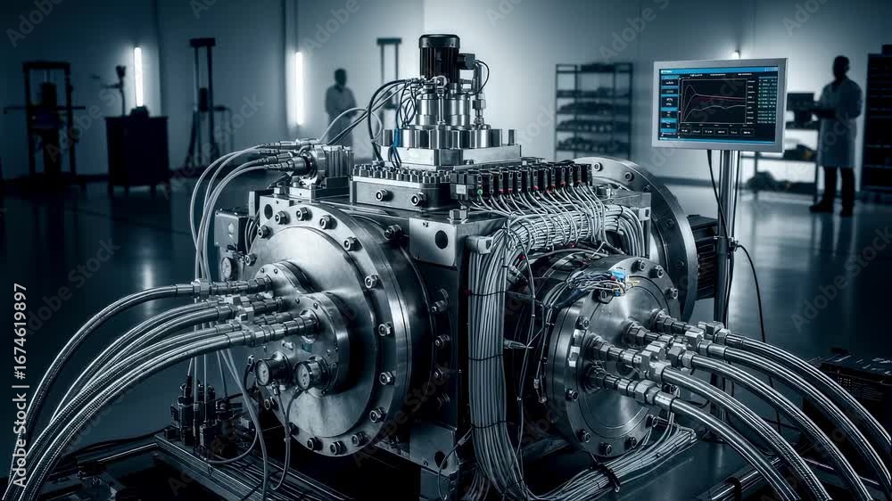 Poster offshore tidal turbine gearbox undergoing cyclic pressurelubrication testing in a controlled environ