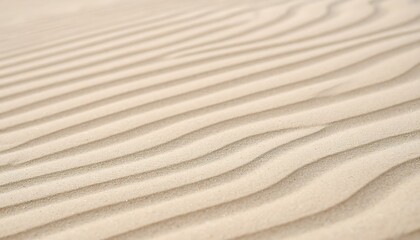 Obraz premium Monochrome Beige Sand Ripple Macro Diagonals Texture Background Calm Ridges