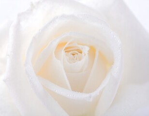 Close-up of a pristine white rose (1)