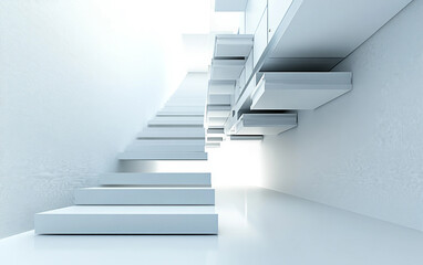 Fototapeta premium Realistic illustration of wooden office drawers partially pulled out in modern workplace furniture isolated on white background PNG