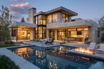 Obraz premium house in the night