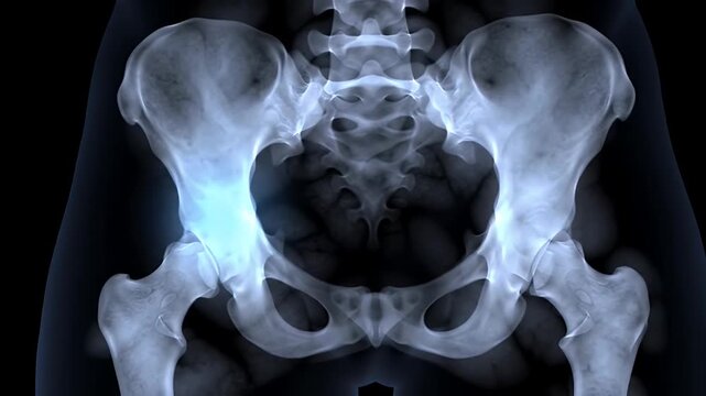Hip XRay Bone Anatomy Scan.