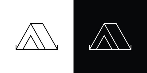 Camping icon logo. symbol vector set. © Witty