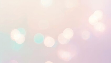 Glowing pastel bokeh circles filling abstract graphic background, creating soft dreamy light effect