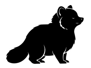 silhouette of a Tanuki