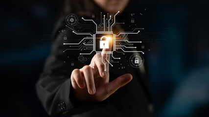 Cyber security system protecting digital infrastructure. Cyber security ensures data safety,...