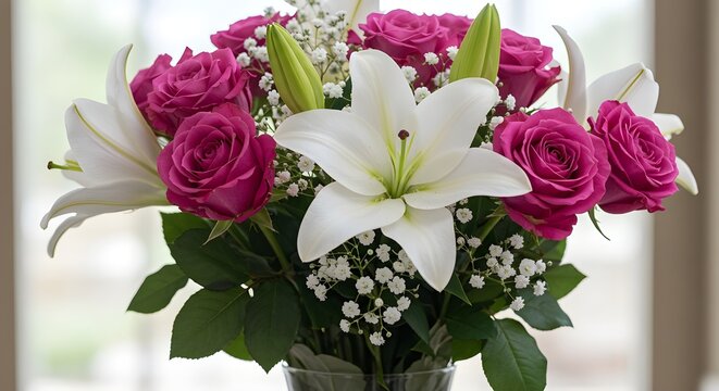 Bouquet of flowers.