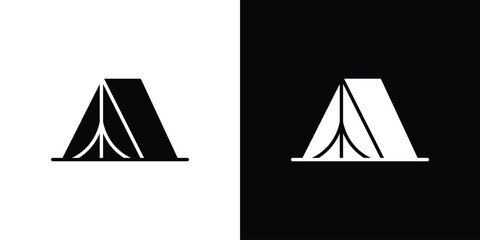 Camping icon. filled flat sign for mobile concept and web © Witty