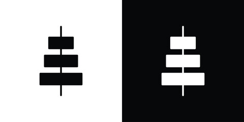 Align center icon. filled flat sign for mobile concept and web