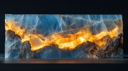 Vivid Fiery Abstract onyx