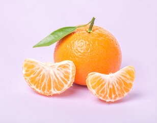 Fresh tangerine fruit with segments