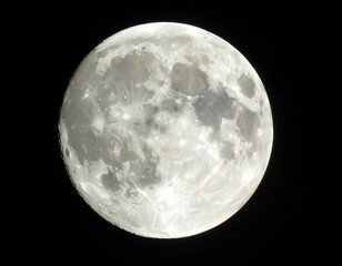 Full moon, detailed craters
