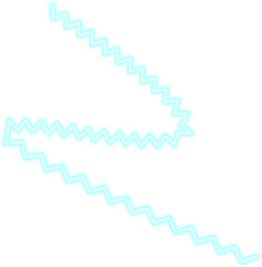 Abstract zigzag energy line with an irregular squiggle path, creating a fluid and high-voltage effect.
